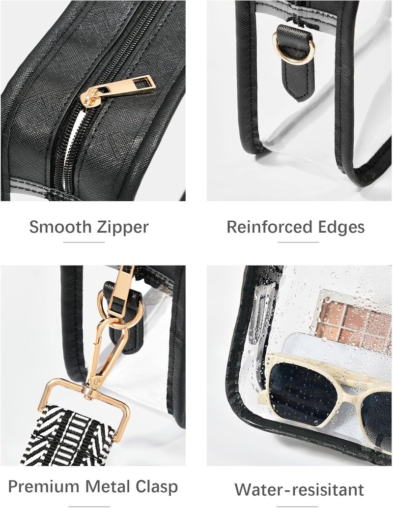 FANGSUN Clear Purse for Women, Clear Crossbody Bag Stadium Approved, Small Transparent Handbag for Concert Event Festival - Image 4